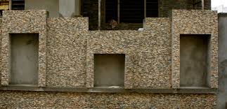 Objects made to withstand both water and salt make fabulous outdoor wall decorations. House Exterior Design Using Indian Natural Stone Contemporary Other By Shivling Impex Pvt Ltd Houzz Nz
