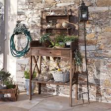 loberon greensville table pour plante en bois de sapin hauteur largeur profondeur env 140 64 40 cm marron amazon fr ja mobili da giardino piante tavolo