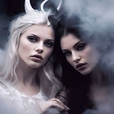 Angel and demon in one, very…" — image created in Shedevrum