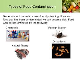 Among popular chemical contamination sources are unsafe plastic food containers, kitchen cleaning agents, unwashed vegetables and fruits, chemicals used to maintain equipment, and pest control products. Food Safety And Contamination Ppt Video Online Download