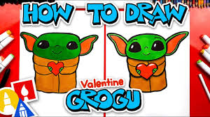 How To Draw Valentine S Baby Yoda Grogu Youtube Gifts for kids are a little like valentine's day gifts for him in that they're notoriously tricky. how to draw valentine s baby yoda grogu