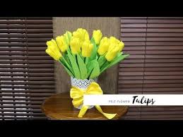 Video ini menjelaskan tentang bagaimana cara membuat bunga sakura berbahan kain flanel. Cara Membuat Bunga Tulip Dari Kain Flanel Felt Tulip Flower Tutorial Youtube Bunga Kain Tenun Bunga Tulip Kain Flanel