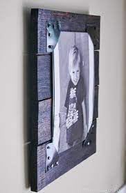 I ended up making 2 rustic picture frames for my mantle, one thicker frame to hold an 8 1/2 x 11 inch printable and another one that was bigger for a 12 x 16 inch picture, but was a narrower frame. Diy Rustic Pallet Frames Rustic Picture Frames Diy Picture Frames Picture On Wood