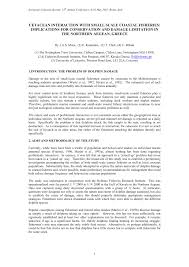 Pdf Cetacean Interaction With Small Scale Coastal Fisheries Implications For Conservation And Damage Limitation European Research On Cetaceans Rome Italy 6 10 May 2001