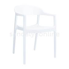 Carmen Beyaz Plastik Sandalye Sandalye Online