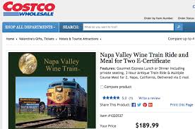 Napa Valley Wine Train Costco Discount Worth It Napa Valley Wine Train Wine Train Napa Valley Wine