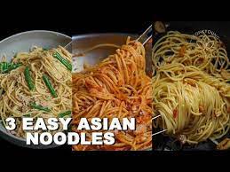 3 Easy Asian Noodle Recipes With Few Ingredients Youtube Easy Asian Noodles Easy Asian Noodle Recipes Recipes With Few Ingredients