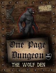 One Page Dungeon: The Wolf Den - Micro RPG | DriveThruRPG