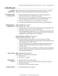 resume for administrative position
