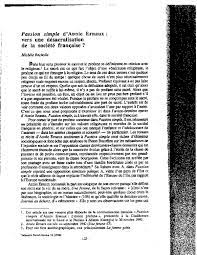 We did not find results for: Pdf Passion Simple D Annie Ernaux Vers Une Desacralisation De La Societe Francaise Michele Bacholle Academia Edu