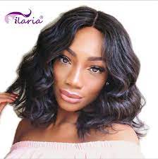 Cute short beachy wavy hair style for 2015. Ilaria Short Bob Lace Front Human Hair Wigs For Black Women Body Wave Pre Plucked Remy Brazilian Hair Bob Wigs With Baby Hair Human Hair Lace Wigs Aliexpress