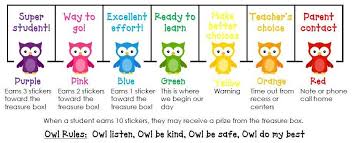 Half Day In Pre K Owl Behavior Chart Owl Classroom