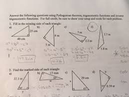 How to solve an non right triangle. Fill In The Missing Side Of The Triangle How Do Chegg Com