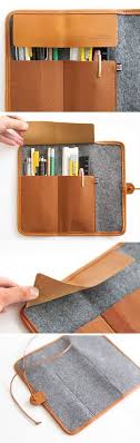The Basic Felt Roll Pencil Case Diy Pencil Case Leather Diy Leather Craft