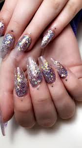 Red white glitter ombre nails más. Glitter Ombre Acrylic Nails Nails