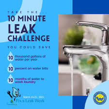Fixing a leaky faucet is quick and inexpensive; Walnut Valley Water District On Twitter Try The 10 Minute Challenge For Fixaleakweek Take 10 Minutes Walking Around Your Home Checking For Leaks Keep An Eye Out For Dripping Faucets Running Toilets