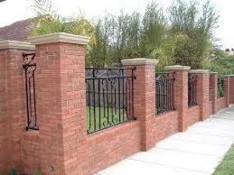 Brick Fence Pillars The Fence Brick Fence Fence Design Backyard Fences