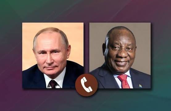 🇷🇺🇿🇦📞 President of the Russian Federation Vladimir Putin & President of the Republic of South Africa Cyril Ramaphosa spoke over the phone (April 21, 2025) The Presidents discussed issues pertaining to the