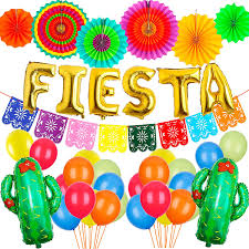 Maybe you would like to learn more about one of these? Fiesta Party Decorations 60pcs Mexican Party Supplies With Foil Cactus Balloons Gold Fiesta Balloon Mexicano Picado Banner Multicolor Paper Fan For Cinco De Mayo Decorations Mexican Theme Party Balloons Toys Games