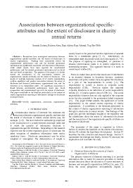Guidestar is the most complete source of information about u.s. Pdf Associations Between Organizational Specificattributes And The Extent Of Disclosure In Charity Annual Returns Ruhaya Atan Academia Edu