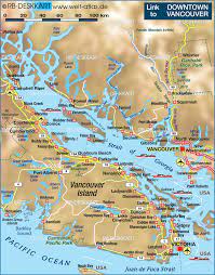 Diese moderne karte von vancouver, washington ist auf hochwertigem fine art papier gedruckt und in einer auswahl von fünf größen erhältlich. Map Of Vancouver Environment Region In Canada Welt Atlas De