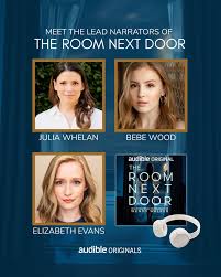 Meet the leading ladies of THE ROOM NEXT DOOR, who join a full cast of 33  actors and voice performers! 👇🎧 This new Audible Original comes out on  October 9! Julia Whelan