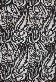 Find the perfect black and white floral pattern stock vector image. Dufy Raoul Floral Pattern Black White Fabric Design Mutualart