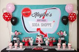 Complete party supplies, cups, plates, napkins and accessories. Kara S Party Ideas Retro Soda Shoppe Birthday Party Kara S Party Ideas