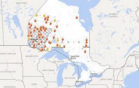 Regions covered by the air quality. Northwestern Ontario Dealing With Surge In Forest Fires As Hot Dry Weather Settles Into Region Globalnews Ca