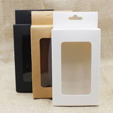 Find quality results & answers. 50pcs Per Lot White Black Kraft Paper Hanger Window Box For Products Favors Display Popular Cardboard Phone Case Boxes Package Box For Box Productsbox Box Aliexpress