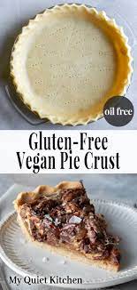 Healthy Vegan Pie Crust Gluten Free Oil Free Easy Recipe Vegan Pie Food Recipes Vegan Pie Crust