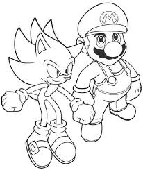Mario Sonic Coloring Pages Pagine Da Colorare Disegni Colori
