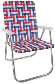 Amazon Com Lawn Chair Usa Webbing Chair Classic Old Glory With White Arms Kitchen Dining In 2020 Lawn Chairs Classic Chair Patio Chair Cushions