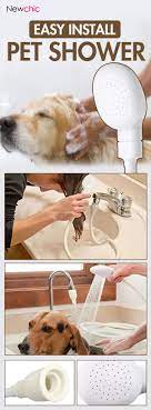 1 2m Dog Shower Head Spray Drains Strainer Pet Bath Hose Sink Washing Hair Pet Hairdresser Shower Pets Dog Bath Dog Shower