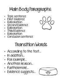 For the purpose of 20. Fsa Writing Dog Gone Good Main Body Paragraphs Opinion Essays