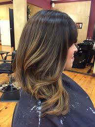 lob long bob haircut with balayage highlights on dark brown hair for appointment yelp me long bob haircuts balayage hair dark black balayage hair brunette long