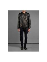 Lammas Leather Bomber Jacket In Black Burgandy Shop Men From Muubaa Uk