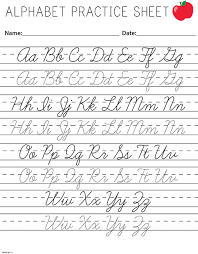 Printable dashed cursive script alphabet practice. Cursive Letter Practiceeet Worksheeteets With Direction Arrows Blank Printable Lowercase Math Worksheet