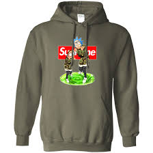 rick and morty feat supreme best selling t shirt supreme