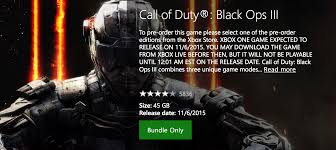 Black ops iii combines three unique game modes: Call Of Duty Black Ops 3 Download Size Revealed On Xbox Store Tops The List Of Most Anticipated Games Of Holiday 2015
