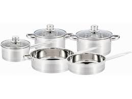Batería de cocina de acero inoxidable completa, perfecta para tu cocina de diario, ¡no esperes más a renovar tus viejas ollas y cazos, el precio no es un problema! Bateria Cocina 8 Piezas Agape Acero Inoxidable Gris