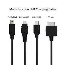 Top rated seller top rated seller. Usb Multi Charger Cable 3 8ft For Ps Vita Nintendo New 2ds Xl 3ds 2ds Dsi Xl Multiple Charging Cord With Micr Multi Charger Xbox One Controller Micro Usb