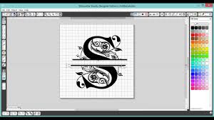 Download How To Make A Split Letter Monogram In Silhouette Studio Software Youtube