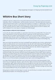 Courtesy of the family of hisaye yamamoto. Wilshire Bus Short Story Essay Example