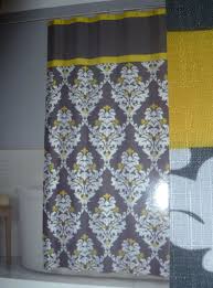 Gray And Yellow Shower Curtain Dollar General 4 With 50 Off Home Sale Going On This Week Was 8 Th Fabric Shower Curtains Yellow Shower Curtains Curtains