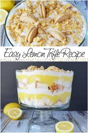Lemon Trifle Recipe Recipe Lemon Trifle Trifle Recipe Lemon Desserts