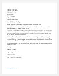 Response Letter For Unfair Dismissal Word Excel Templates
