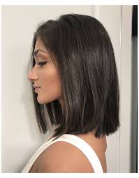Chocolate Brown Bob Rich Chocolate Brown Hair Color With A Blunt Bob Haircut In 2020 Brown Hair Long Bob Chocolate Brown Hair Color Hair Styles