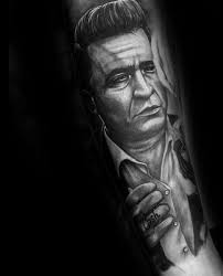 Part rockabilly rebel, part campfire storyteller, part outlaw in black, his hearty baritone has remained the essence of country music. 50 Johnny Cash Tattoo Designs For Men Musician Ink Ideas