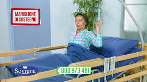 Letto motorizzato per disabili, letto elettrico ad alzata assistita e altezza variabile con sponde anticaduta e sollevamalati. Letto Benessere 24h Rotante Sovrana Youtube